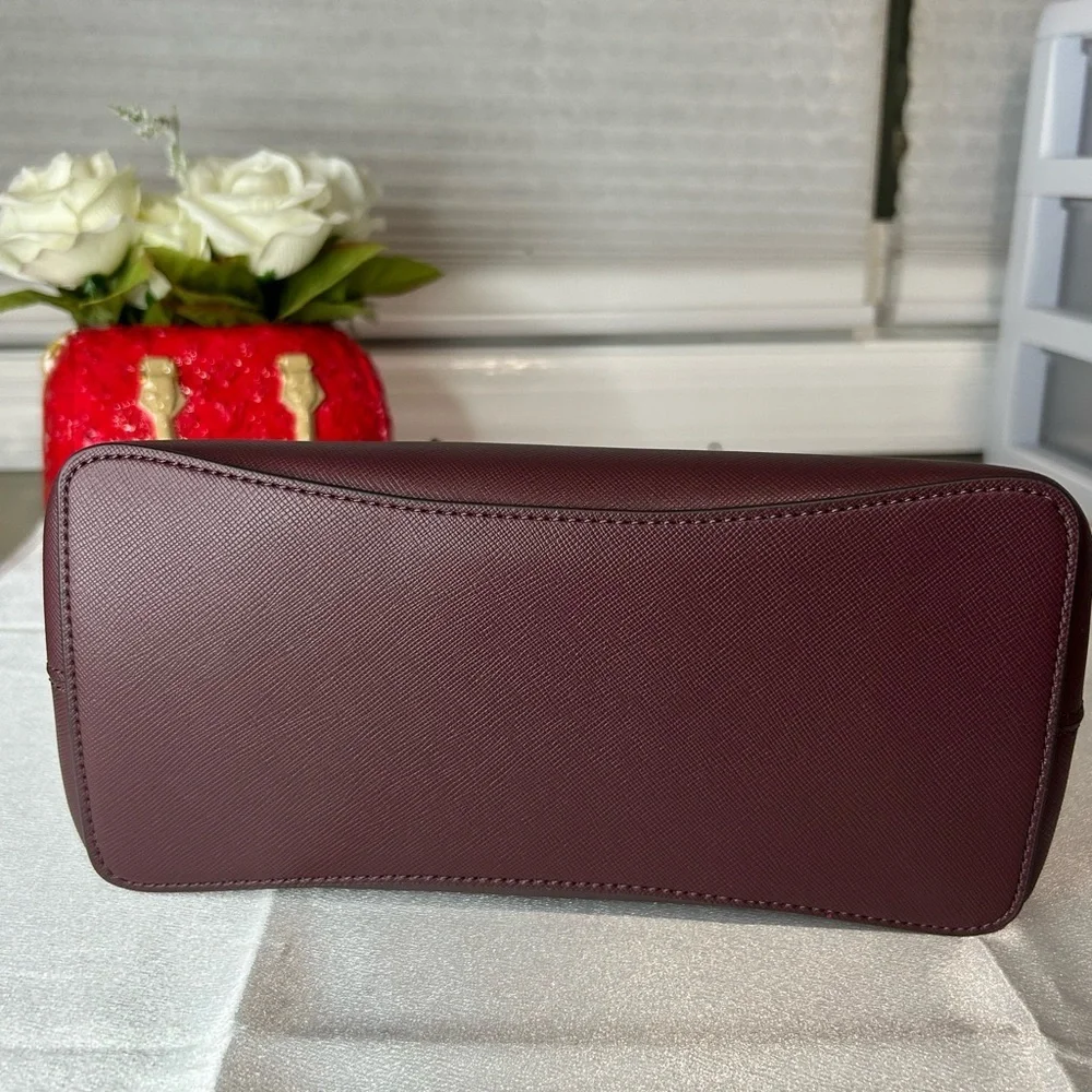 NWT Kate Spade burgundy glitter crossbody bag